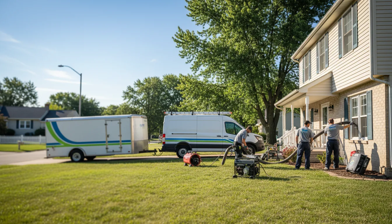 Flooded Basement Restoration And Cleanup With Repair in Hindsboro, IL near me